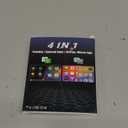 2026 Upgraded Wireless Carplay Adapter, 4 in 1 Screen Mirroring Support Mirror Link/AirPlay for Apple CarPlay & Android Auto, Mini USB/Type-C Plug & Play Car Play Adapter, Wired to Wireless No Latency