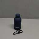 Small Water Bottle 12oz with Clip, Double Wall Stainless Steel Vacuum Small Insulated Water Bottle Keeps Drinks Cold 24 Hrs/Hot 12 Hrs for Kids Handbag School BPA Free (Navy Blue) (11.8 Ounces)