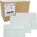 A9 Invitation envelopes200 PCS 5.75x8.75 in - windowless design 120GSM white paper envelopes with printabl quick self-seal for invitations, greeting cards, photos invoices