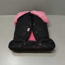 Tadpoles Quilted Stroller & Car Seat Cover - Black & Pink | 27" x 20" x 2" | Made of 100% Super Soft Microfiber Polyester | Warm, Gentle & Durable | Ideal for Use as a Stroller Cover & Car Seat Cover 