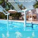 [Patent Pending] 2025 Upgrade Pool Fountain - Dual Spray Water Fountains for Above Ground/Inground Pools, 2-in-1 Adjustable Waterfall Pool Sprinkler Fountain