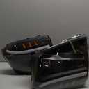 Auto Dynasty Sequential LED DRL Switchback Quad Square Projector Headlights Assembly Compatible with Cadillac Escalade 2007-2014, Driver and Passenger Side, Black Housing Amber Corner