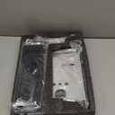 LWZH Privacy Pocket Door Lock Hardware, Hidden Handles, Privacy Pocket Door Lock with Push Automatic Bounce Switch (Black)