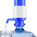 Water Bottles Dispenser Blue Manual Hand Pressure Drinking Fountain Pressure Water Press Pump