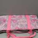 American Mahjong Game Set, 166 Pink Tiles (1.2), 4 All-in-One Color Rack/Pushers & Drawstring Bag, Complete Mahjong Sets with Pink Printed Carrying Bag and Mahjong Tile Set Accessories