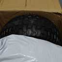 2 Pcs 15x6.00-6 Flat Free Lawn Mower Tire and Wheel, 15x6-6 Front Tire, with 3/4" Bearing (extra 5/8" Bearings), 3-4.4" Centered Hub, Fits Riding Mower & Lawn Tractors, 500 lbs