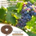 Janinka 6 Pcs 15 Feet Grapevine Garland Natural Grapevine Wreath for Crafts DIY Twig Garland Rattan Hanging Vine Wreath for Wedding House Holiday Door Vase Wall Home Decor