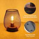 NEEDOMO 1 Pack Battery Operated Lamp Outdoor Table Lantern, LED Table Lantern with Timer Mode, Vintage Decorative Lights Cordless Lamp Indoor Outdoor Patio Bedroom Living Room with LED Bulb