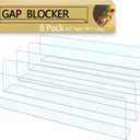 5-Pack Toy Blocker, Extra High Size Gap Bumper for Under Furniture, BPA Free Safe PVC with Strong Adhesive, Stop Things Going Under Sofa Couch or Bed, Easy to Install 9.5" Height