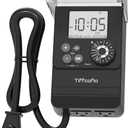 TiFFCOFiO New Digital Outdoor Timer Waterproof, Dial Programmable Method, Outdoor Light Timer with 2FT Extension Cord, 2 Grounded Electrical Outlets for Lights, 6 Sets of Programs, 20A/2500W (Digital, 1 PACK)
