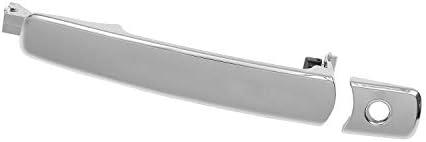 Exterior Chrome Door Handle Front Left Driver Side with Keyhole | Without Smart Key | for 2003-2008 Infiniti FX35 FX45, 2003-2007 Nissan Murano, 2008-2013 Rogue | Replaces# 80640-CA012, 80640CA012