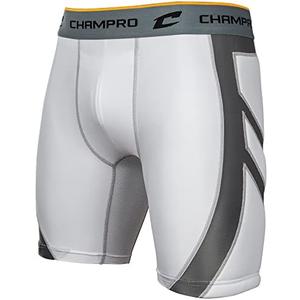 Champro Mens Wind Up Compression Sliding Shorts, Size S