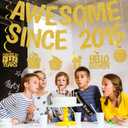 Happy 11th Birthday Decorations Banner - Pre-Strung Awesome Since 2015 Bday and Anniversary Decoration Set for Boys Girls, 11 Years Old Gold Glitter Party Supplies with Banners Hanging Swirls Sash