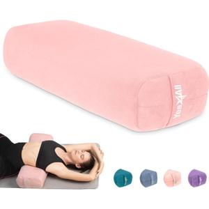 Yes4All Triple-Layer Sponge Yoga Bolster Pillow for Restorative Yoga & Meditation - Versatile Yoga Support Pillow, Balance & Poses Modification