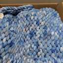 YnM Weighted Blanket, Handmade Chunky Knitted Design, Soft and Cozy, Temperature Regulating and Breathable, Machine Washable Throw for Sleep or Home Decor (Dark Blue Tie-Dyed, 60x80 Inch, 15lbs)