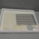 Stone Drying Mat for Kitchen Counter – Diatomaceous Earth Dish Drying Stone (White Marble) – Modern Countertop Drying Rack – Water Absorbent, Heat Resistant, Non-Slip Kitchen Mat with Towel (16"x12")