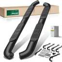 YHTAUTO 4 Inch Running Boards Side Steps Fit Chevy Silverado & GMC Sierra 1500 LD/2500 HD/3500 HD 1999-2019, Extended/Double Cab (Excluding C/K Classic), Truck Cab Side Bars