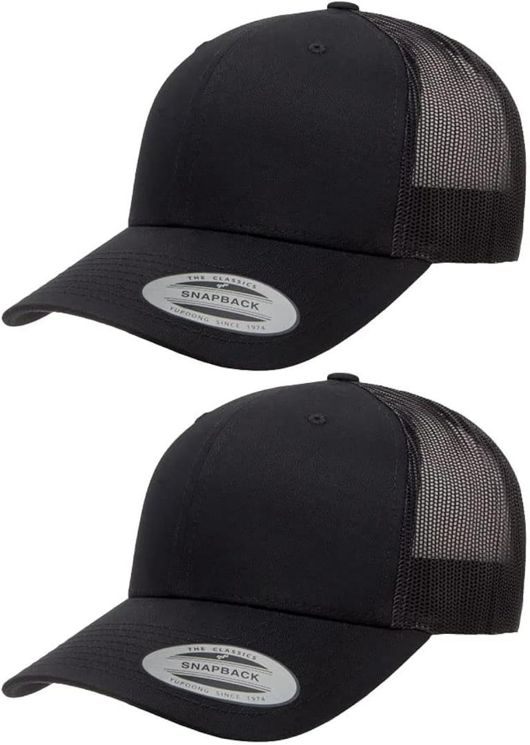 Yupoong Yp Classics Retro Trucker Cap (Black)