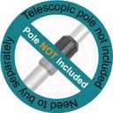 POOLWHALE Professional Pool Skimmer Net, Heavy Duty Swimming Leaf Rake Cleaning Tool with Deep Fine Nylon Mesh Net Bag - Fast Cleaning,Easy Scoop Edge,Debris Pickup Removal (No Pole)