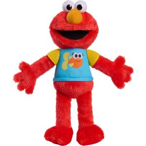 Sesame Street 13-inch Sing-Along Plush Elmo Stuffed Animal, Kids Toys for Ages 18 Month by Just Play