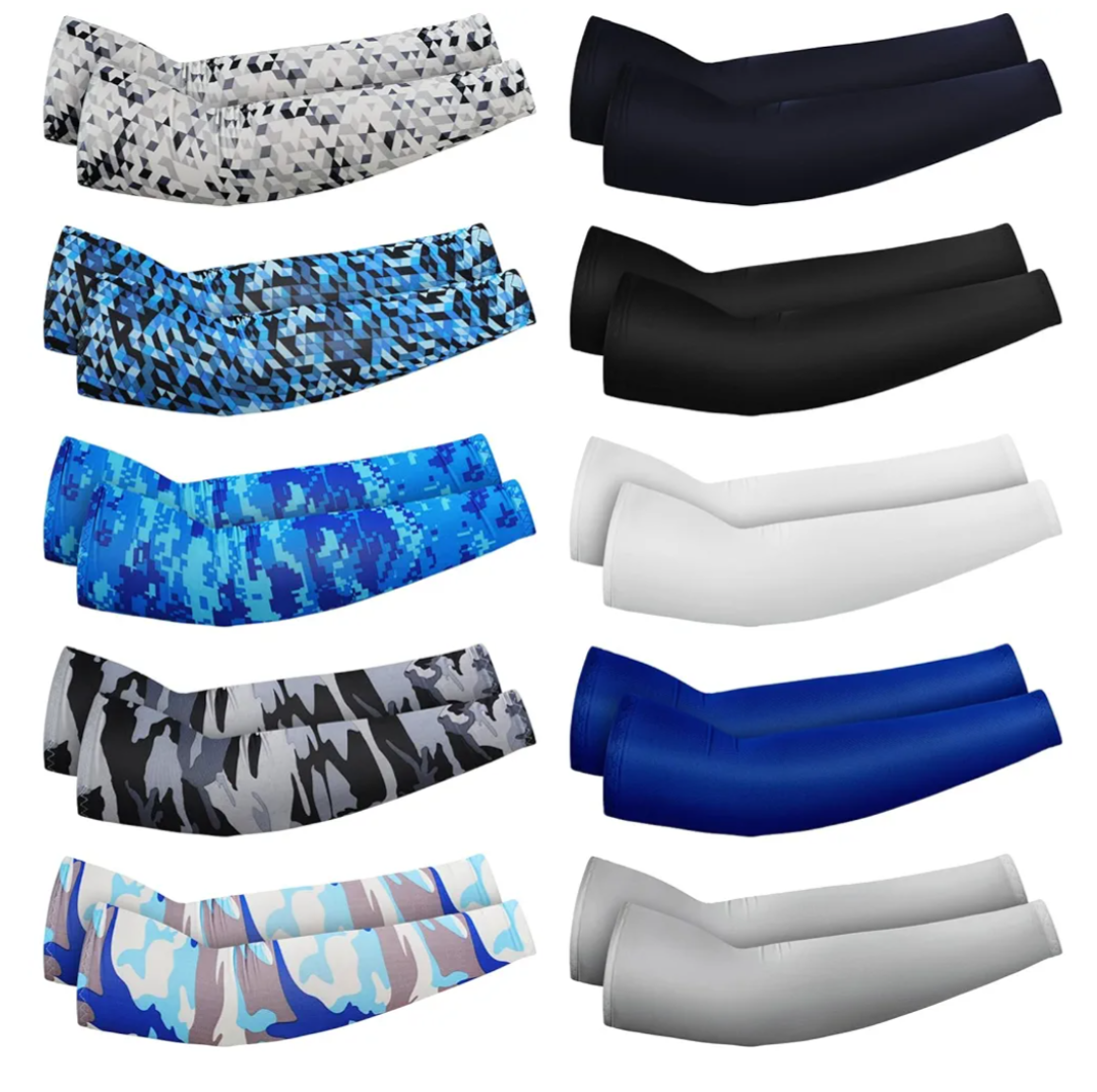 Xuhal Arm Sleeves for Kids Youth Basketball Baseball Compression Sleeve UV Sun Protection Years 11-14