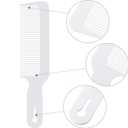 Boao 3 Pieces Barber Combs Flat Top Clipper Combs Hair Cutting for Flat Top and Clipper Cuts(White)