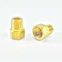 The Stop Shop Brake Line Adapter for 5/16" Tube, (Female) Inverted Flare, 1/2-20 to (Male) 1/8" Pipe (Pack of 2)
