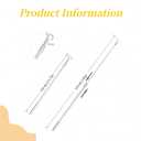 Aluminum Draw Rod for Cordless Blinds,Push Pull Rod Blind Wand Curtain Pull Rod Opener for Skylight Blinds,Roller Shades