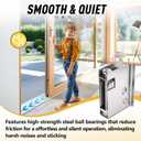 0C5Y00P0 Sliding Patio Door Rollers (2-Pack) | Compatible with P-Ella/Pella Doors | 1-1/2" Steel Ball Bearing, Adjustable Height Replacement