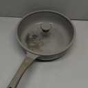 Redchef Ceramic Coated Nonstick Frying Pan with Cover, Large Deep Saute Pan Skillet, Induction Ready, Dishwasher Safe, PFOA PFOS Free, Non Toxic, Glass Lid Large Deep Frying Pan, Grey (5.5Qt, 12") (Gray)