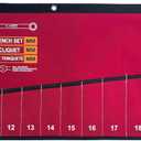 Wrench & Tool Roll Up SAE Pouch Organizer Bag Handmade Waterproof Printed Ballistic Polyester Canvas for Craftsman Gear Drive User Portable Easy Grip