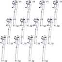 2.5 Inch Valance Clips Window Blind Clips Hidden Channel Clear Plastic Valance Retainer for Horizontal (12 Pieces)