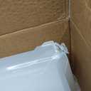 IRIS USA 32 Qt Stackable Plastic Storage Bins with Lids, 4 Pack - BPA-Free, Made in USA - See-Through Organizing Solution, Latches, Durable Nestable Containers, Secure Pull Handle - Clear