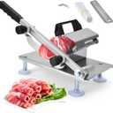 Manual Frozen Meat Slicer, Upgraded Stainless Steel Meat Cutter for Hot Pot KBBQ, Beef Mutton Roll Slicing Machine, Machine Vegetable Meat Slicer for Home Cooking Hotpot Shabu