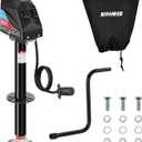 Kohree Electric Trailer Jack 6000 lbs with 7-Way Connector, Heavy Duty RV Electric Tongue Jack for Travel Trailer A-Frame Camper, with Manual Crank Handle & Weatherproof Jack Cover, 22" Lift, 12V DC