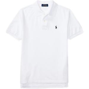 POLO RALPH LAUREN Boys' Classic Cotton Mesh Polo Shirt (RalphWhite, M)