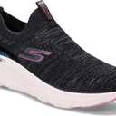Skechers Women's Go Run Elevate-Indigo Sneaker, Size 8.5, Black/Pink