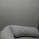 Momcozy Pregnancy Pillows for Side Sleeping, J Shaped Maternity Body Pillow for Pregnancy, Soft Pregnancy Pillow with Jersey Cover for Head Neck Belly Support, Grey