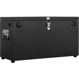 Stainless Steel Dual Battery Box, 12V Car/RV/Marine Battery Box, Black Batteries Relocation Kit for Trailer, Boat, Trolling Motor