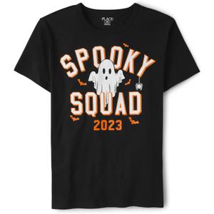 The Children's Place Mens All Holidays Adult Short Sleeve Graphic T-Shirts (Black, M)