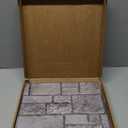 Commomy 3D Faux Stone Peel and Stick Wall Tiles - Fake Stone Wall Sticker 10 Pcs of 11.8" x 11.8" Thin Ultralight PVC Rock Wall Tile Interior Wall Covering Kitchen Backsplash,Interior Wall Decor