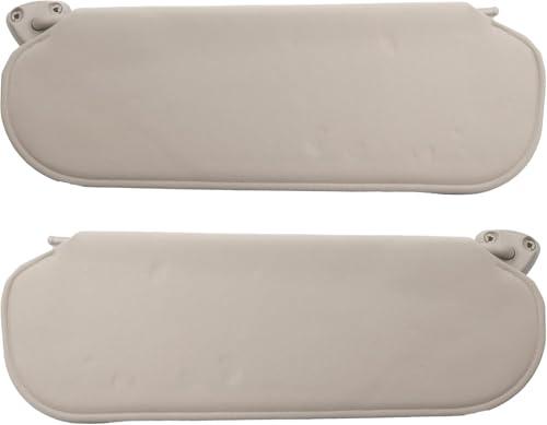 Left Driver & Right Passenger Side Sun Visor Gray Compatible with Chevy Express GMC Savana 1500 2500 3500 4500 1999-2019, Replaces# 84054688 84054695 20883004 25999923