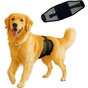 3-Pack Dog Diapers MaleReusable & Washable Belly Bands for Dogs, Breathable Air-Mesh Fabric,for Doggie & Puppy in Incontinence or Excitable Urination and Training (Black, M, Count, 3)