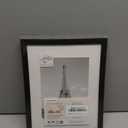 upsimples 8.5 By 11 Picture Frame, Display Pictures 6x8 with Mat or 8.5 x 11 Without, Wall Hanging Photo Frames, Black, 1 Pack