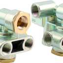 110500 Sealco Spring Brake Control Valve 2 pcs, Replaces# 110500X, 170.110500, 065438, 51131, Trailer 3/8" Ports Priority Valve, Emergency Stop Priority Parking