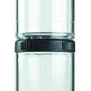 BlenderBottle GoStak Twist n' Lock Storage Jars, 150cc 2-Pak, Black