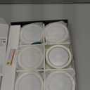 HELPLEX LED Puck Lights with Remote, 6 Pack Color Changing RGBW Stick-On Light, Battery Powered, Dimmable Under Cabinet Lighting with Timer & Memory, Wireless Push Lights for Kitchen & Closet