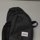 HALOVIE Anti Theft Crossbody Sling Bag RFID Travel Sling Backpack Lightweight Hiking Shoulder Chest Bag for Walking Work (Black)