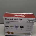 Homemate Electric Heated Blanket Full Size - 72"x84" Heated Bed Blanket Throw with 10 Heating Levels 8 Hours Auto Off Fast Heating Over-Heat Protection-Ultra Soft Flannel ETL Certified, Grey