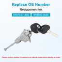 WMPHE Front Door Lock Cylinder with 2 Keys Replacement for 81970-C1A00 81970C1A00 Compatible with Hyundai Sonata 2015-2019 1.6L 2.0L 2.4L Sonata Hybrid Left Driver Side Switch Tumbler